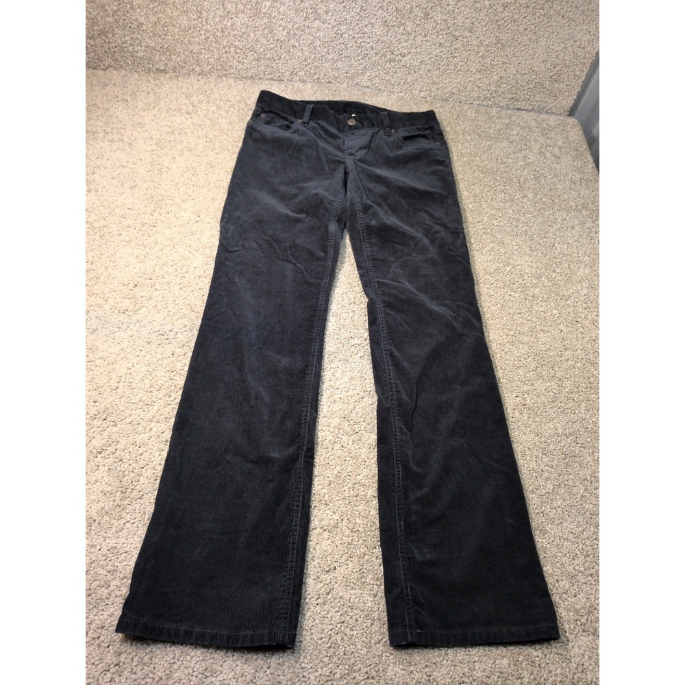 J.Crew Favorite Fit Corduroy Pants Navy Blue Womens Size 6R Straight Leg Stretch